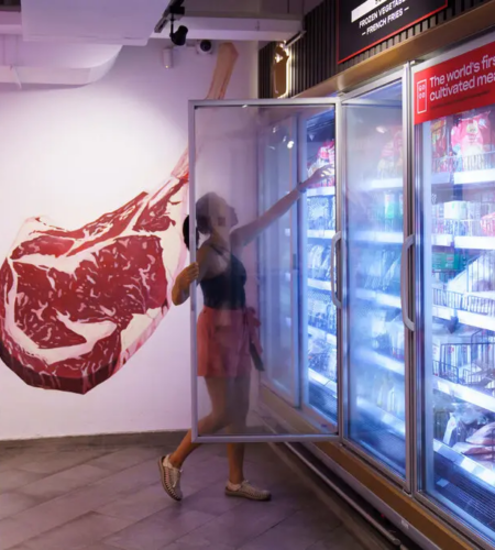 Huber’s Butchery in Singapore, which is selling lab grown meat.