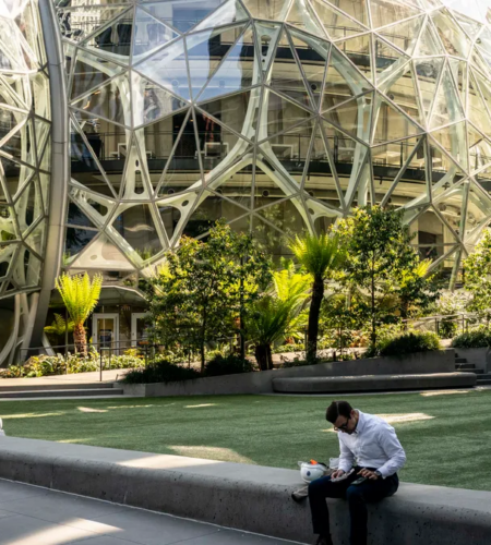 The Spheres at the Amazon headquarters in Seattle