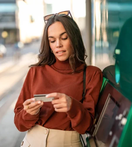 Women with Credit Card