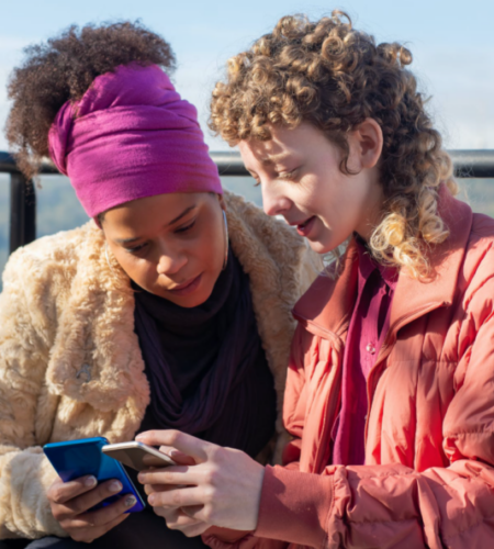 young people using social media