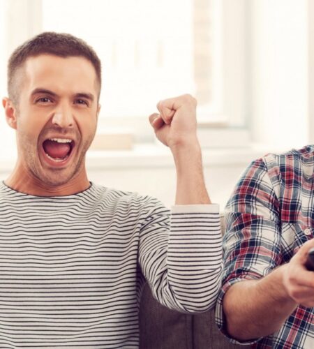 two guys gaming