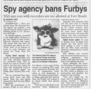 Furbies: The Toy That Took Spying Too Far