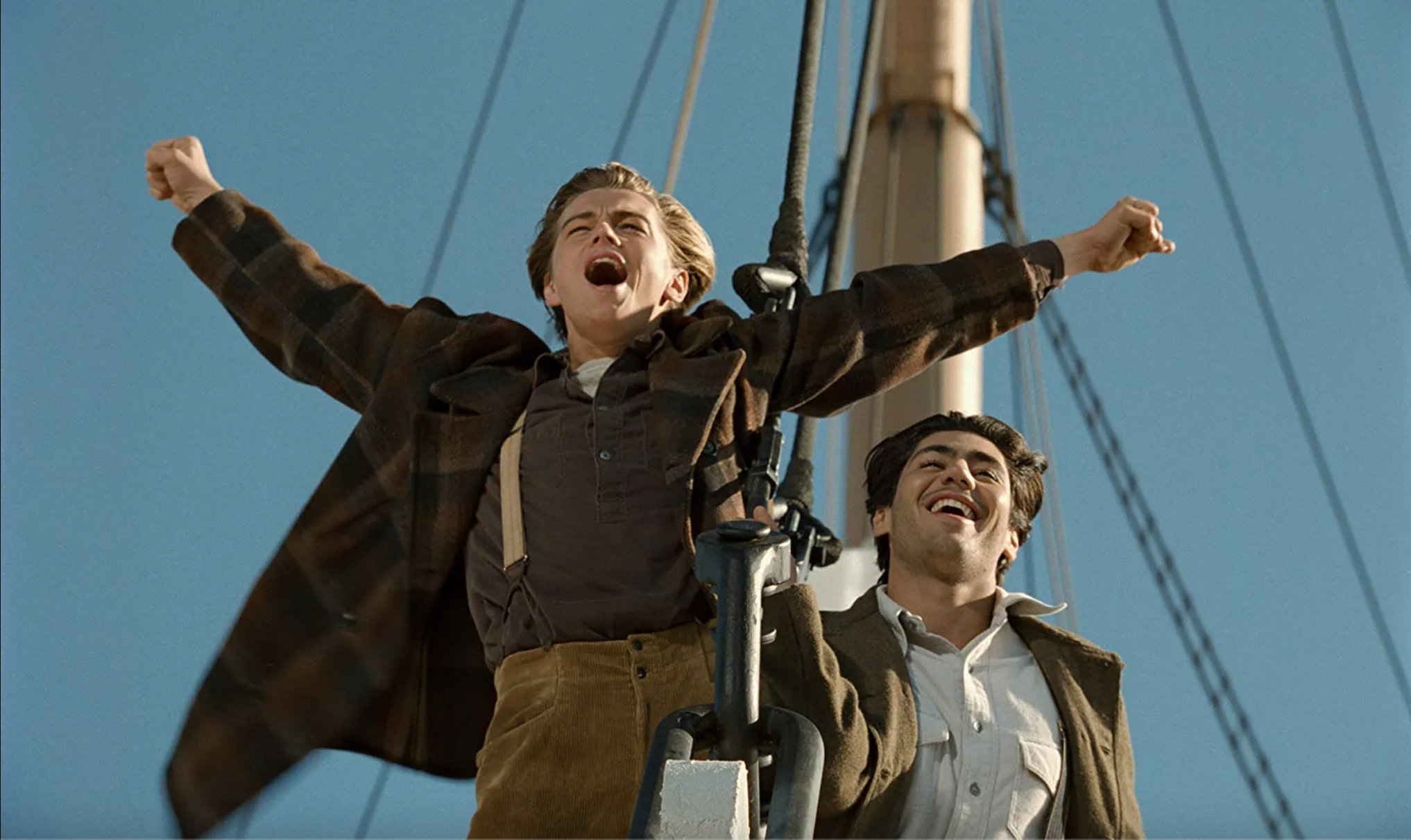 Titanic's Famous I'm the King of the World! Wasn't in the Script 